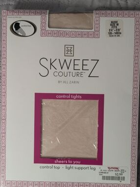 Skweez Couture Nude Control Tights by Jill Zarin
